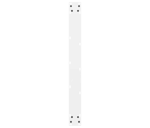 Patas de mesa de centro acero blanco 2 uds 70x(72-73) cm