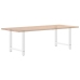 Patas de mesa de centro acero blanco 2 uds 70x(72-73) cm