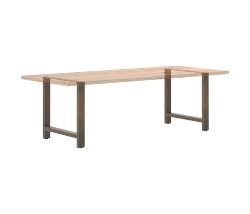 Patas para mesa de centro de acero natural 2 uds 70x(72-73) cm