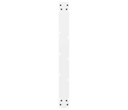 Patas de mesa de centro acero blanco 2 uds 80x(72-73) cm