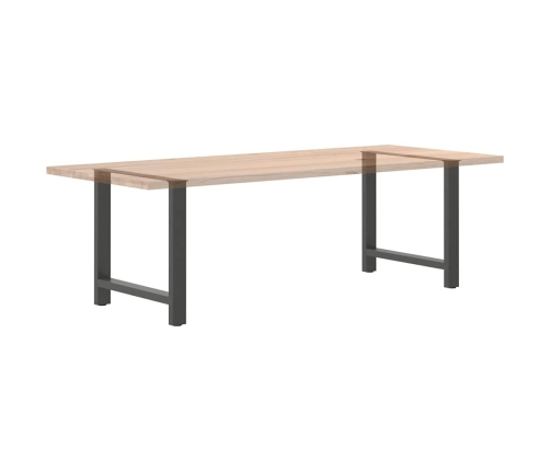 Patas de mesa de centro antracita 2 uds 80x(72-73) cm acero