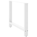 Patas de mesa de centro acero blanco 2 uds 90x(72-73) cm