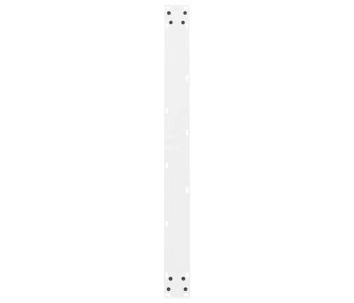 Patas de mesa de centro acero blanco 2 uds 100x(72-73) cm