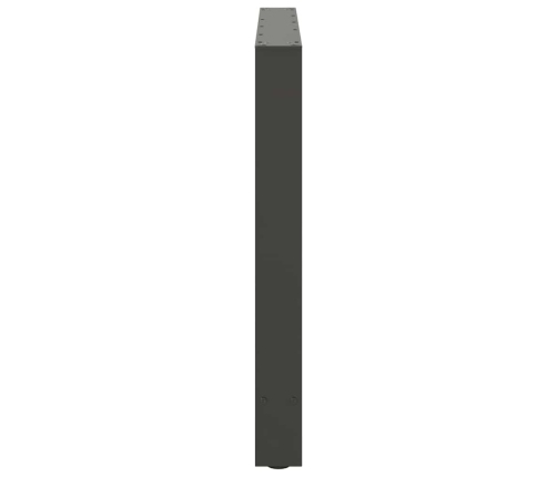 Patas de mesa de centro antracita 2 uds 100x(72-73) cm acero