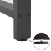 Patas de mesa de centro antracita 2 uds 100x(72-73) cm acero