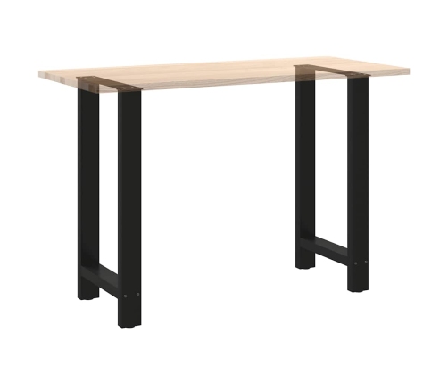 Patas de mesa de centro acero negro 2 uds 40x(90-91) cm