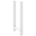 Patas de mesa de centro acero blanco 2 uds 40x(90-91) cm