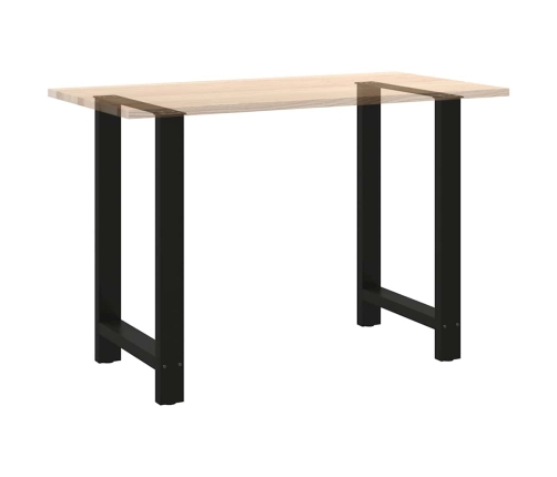 Patas de mesa de centro acero negro 2 uds 60x(90-91) cm