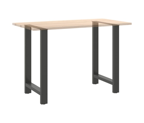 Patas de mesa de centro acero antracita 2 uds 60x(90-91) cm