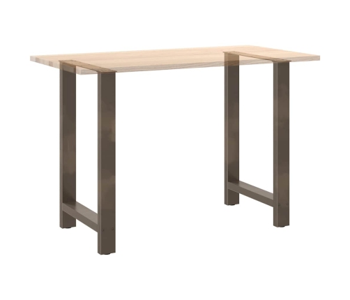 Patas para mesa de centro de acero natural 2 uds 60x(90-91) cm