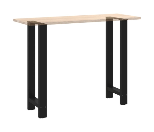 Patas de mesa de centro acero negro 2 uds 40x(100-101) cm