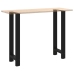 Patas de mesa de centro acero negro 2 uds 40x(100-101) cm