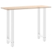 Patas de mesa de centro acero blanco 2 uds 40x(100-101) cm