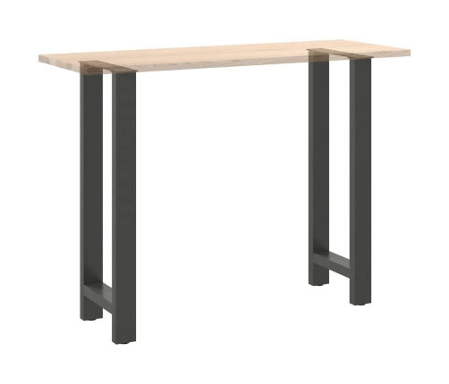 Patas de mesa de centro acero antracita 2 uds 50x(100-101) cm