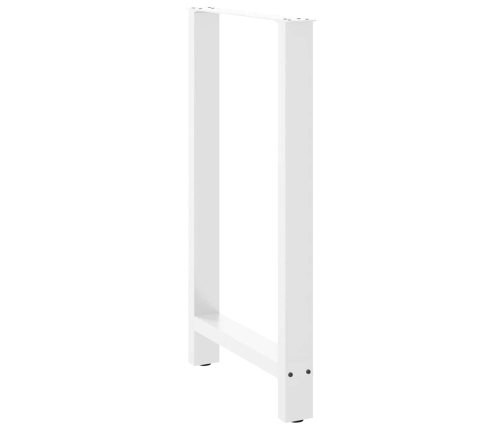 Patas de mesa de centro acero blanco 2 uds 60x(100-101) cm