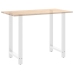 Patas de mesa de centro acero blanco 2 uds 60x(100-101) cm