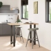 Patas de mesa de centro acero antracita 2 uds 60x(100-101) cm
