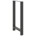 Patas de mesa de centro acero antracita 2 uds 60x(100-101) cm