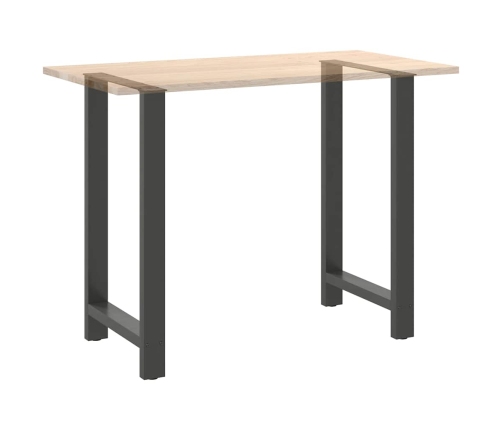 Patas de mesa de centro acero antracita 2 uds 60x(100-101) cm