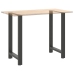 Patas de mesa de centro acero antracita 2 uds 60x(100-101) cm