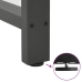Patas de mesa de centro acero antracita 2 uds 60x(100-101) cm