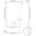 Patas de mesa de centro acero antracita 2 uds 60x(100-101) cm