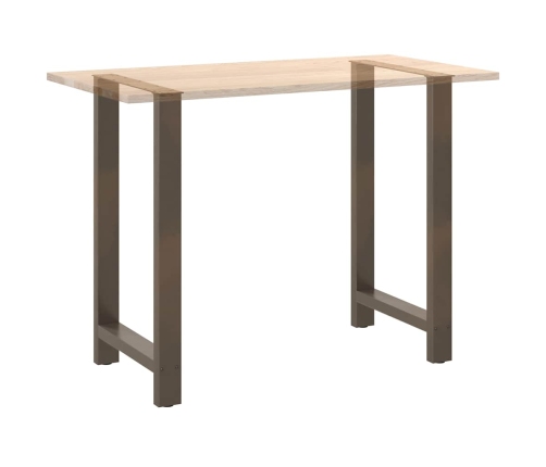 Patas para mesa de centro de acero natural 2 uds 60x(100-101)cm