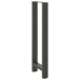 Patas de mesa de centro acero antracita 2 uds 40x(110-111) cm
