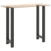 Patas de mesa de centro acero antracita 2 uds 40x(110-111) cm