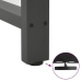Patas de mesa de centro acero antracita 2 uds 40x(110-111) cm