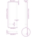 Patas de mesa de centro acero antracita 2 uds 40x(110-111) cm