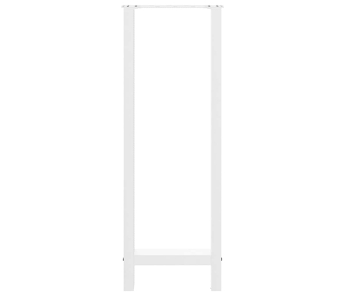 Patas de mesa de centro acero blanco 2 uds 50x(110-111) cm