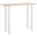 Patas de mesa de centro acero blanco 2 uds 50x(110-111) cm