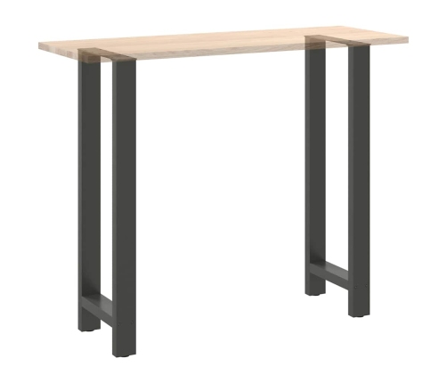 Patas de mesa de centro acero antracita 2 uds 50x(110-111) cm