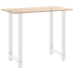 Patas de mesa de centro acero blanco 2 uds 60x(110-111) cm