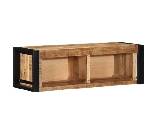 Mueble de TV madera maciza de mango rugosa 80x30x25 cm