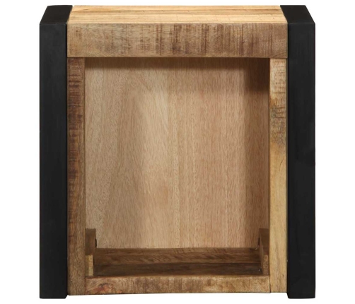 Mesita de noche madera maciza de mango 40x35x40 cm