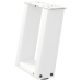 Patas de mesa de centro forma U 2uds acero blanco 30x(30-31) cm