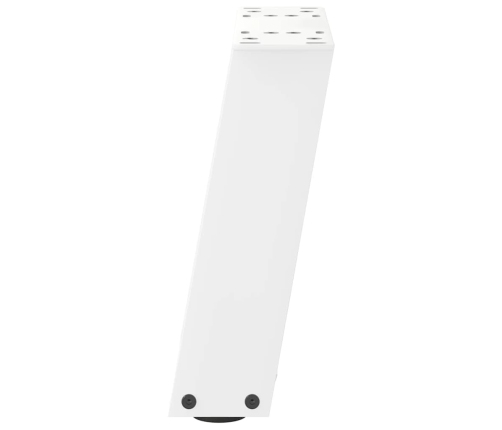Patas de mesa de centro forma U 2uds acero blanco 30x(30-31) cm