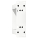 Patas de mesa de centro forma U 2uds acero blanco 30x(30-31) cm