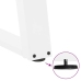Patas de mesa de centro forma U 2uds acero blanco 30x(30-31) cm