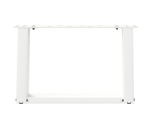 Patas de mesa de centro forma U 2uds acero blanco 40x(30-31) cm