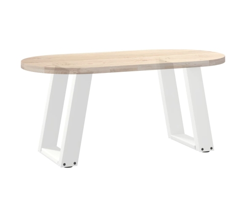 Patas de mesa de centro forma U 2uds acero blanco 28x(42-43) cm