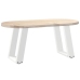 Patas de mesa de centro forma U 2uds acero blanco 28x(42-43) cm