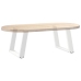 Patas de mesa de centro forma U 2uds acero blanco 50x(42-43) cm