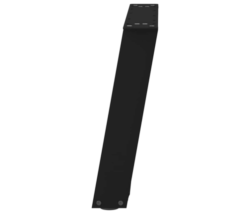 Patas de mesa de centro forma U 2uds acero negro 60x(42-43) cm
