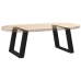 Patas de mesa de centro forma U 2uds acero negro 60x(42-43) cm