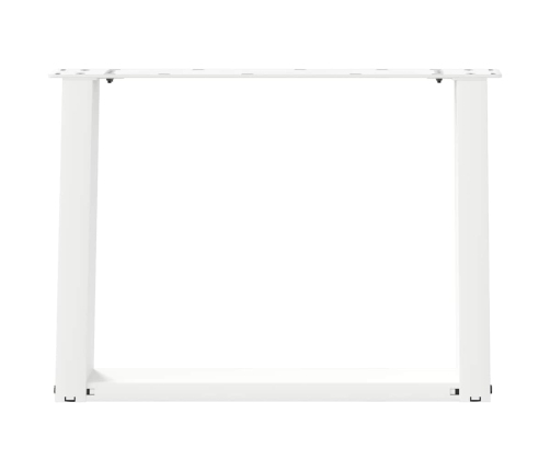 Patas de mesa de centro forma U 2uds acero blanco 60x(42-43) cm