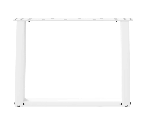 Patas de mesa de centro forma U 2uds acero blanco 70x(42-43) cm