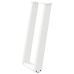 Patas de mesa consola forma U 2 uds acero blanco 28x(72-73) cm